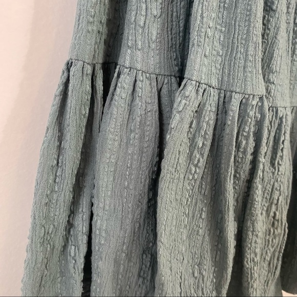 Off Shoulder Mini Dress in Sage - Picture 4 of 4